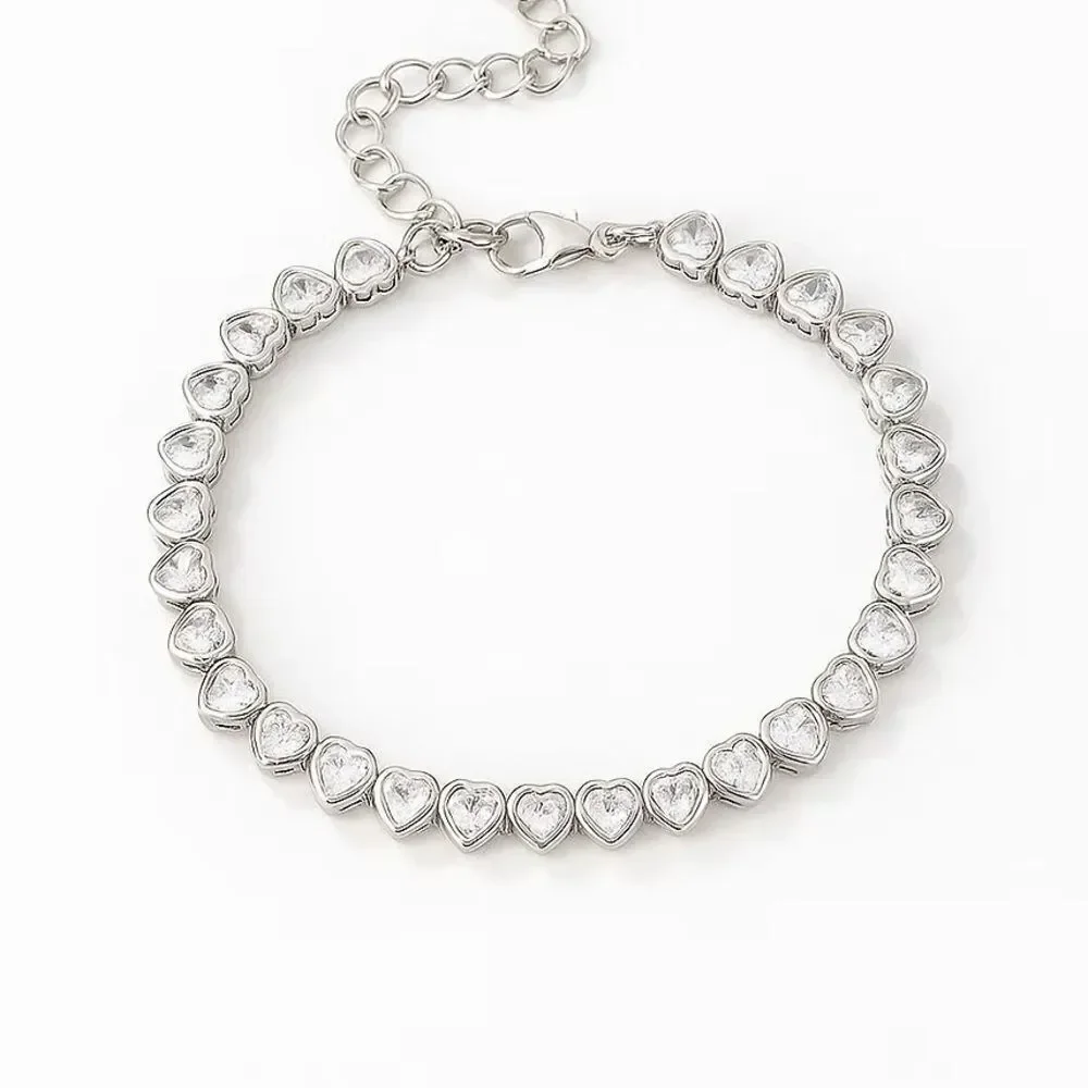 Diamond Heart Bracelet Q141
